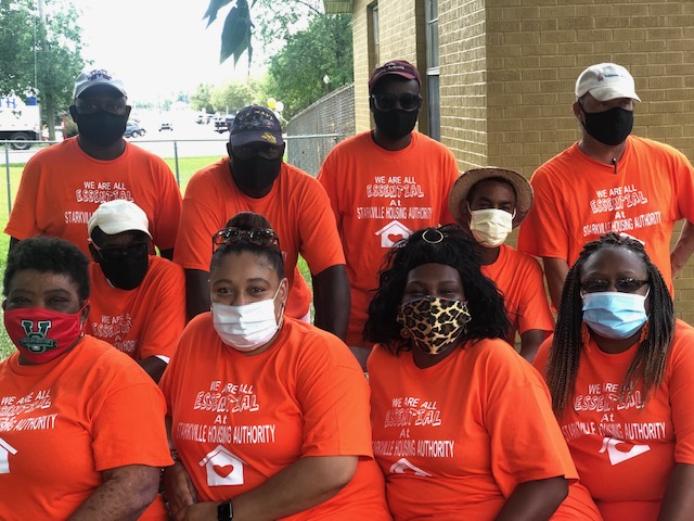 Worker group photo